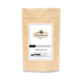 Organic English breakfast tea loose leaf in a brown kraft pouch by Brew Haven.